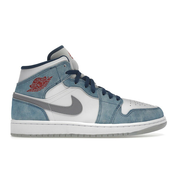 Jordan ジョーダン メンズ スニーカー 【Jordan 1 Mid French Blue Fire Red】 サイズ US_10(28.0cm) French Blue/Fire Red-White-Light Steel Grey｜asty