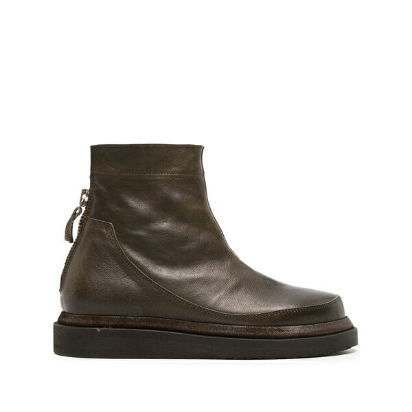 モマ レディース ブーツ シューズ Faded cal leather ankle boots Brown