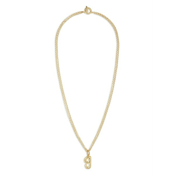 ロクサンヌ・アスリン レディース ネックレス・チョーカー・ペンダントトップ アクセサリー The puffy initial necklace Gold|asty
