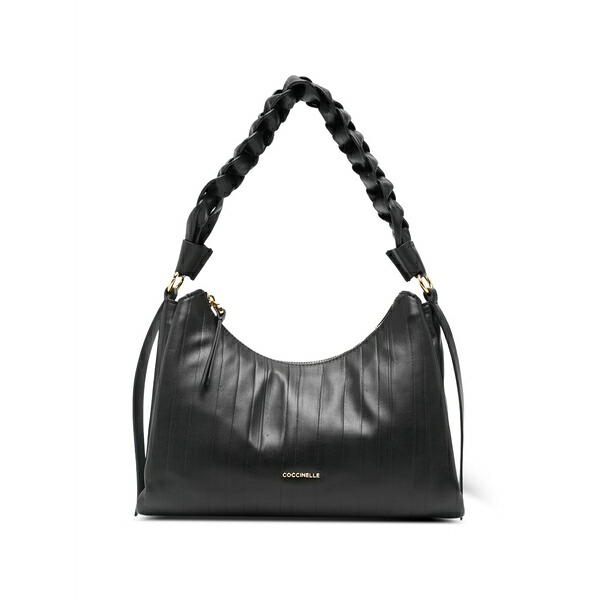 コチネレ レディース ショルダーバッグ 御徒面子 Braided-handle shoulder bag Black