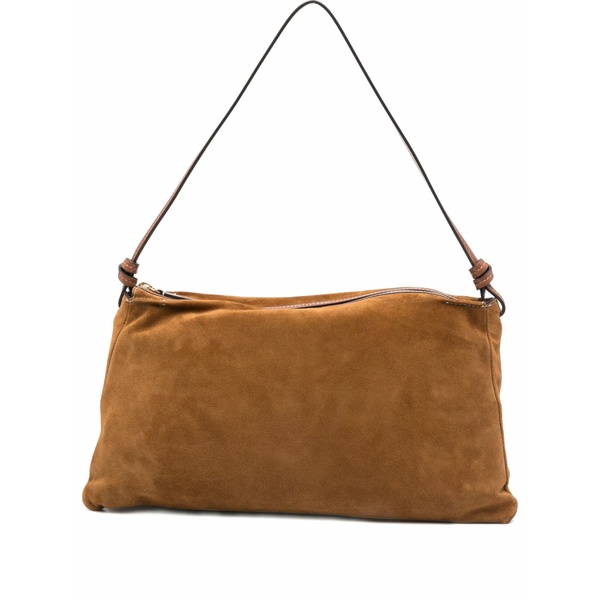 ステゥド レディース ショルダーバッグ 御徒面子 Wally suede shoulder bag Brown