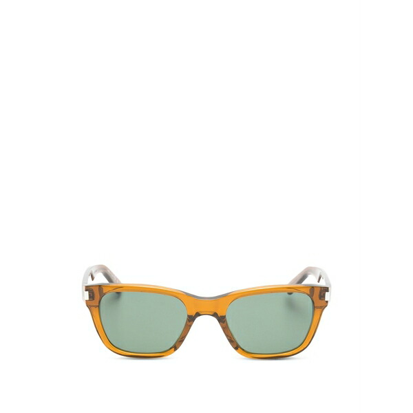 サンローラン アイウェア メンズ サングラス・アイウェア アクセサリー Rectangle-frame sunglasses Brown|asty