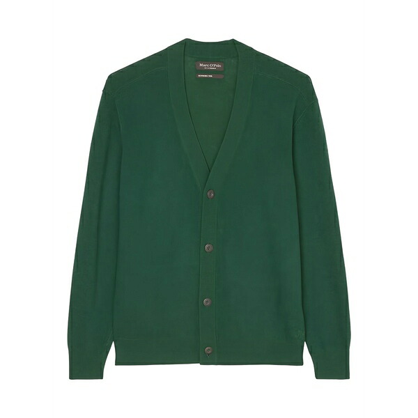 マルコポーロ メンズ ジレー アウター Button v-neck cardigan Green