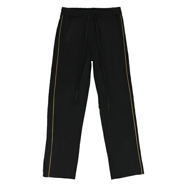 ルード メンズ カジュアルパンツ ボトムス Side-stripe track pants Black｜asty