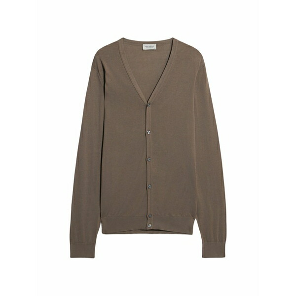 フォルテラ メンズ ジレー アウター Whitchurch buttoned cardigan Brown