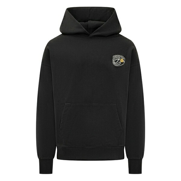 バロウ メンズ パーカー・スウェットシャツ アウター Print hoodie Black