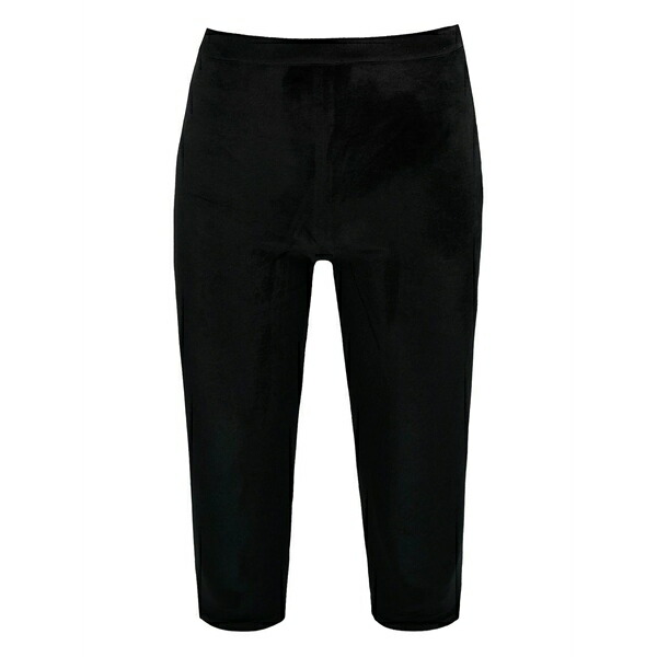 アジーザ レディース カジュアルパンツ ボトムス Shreya capri velvet trousers Black|asty