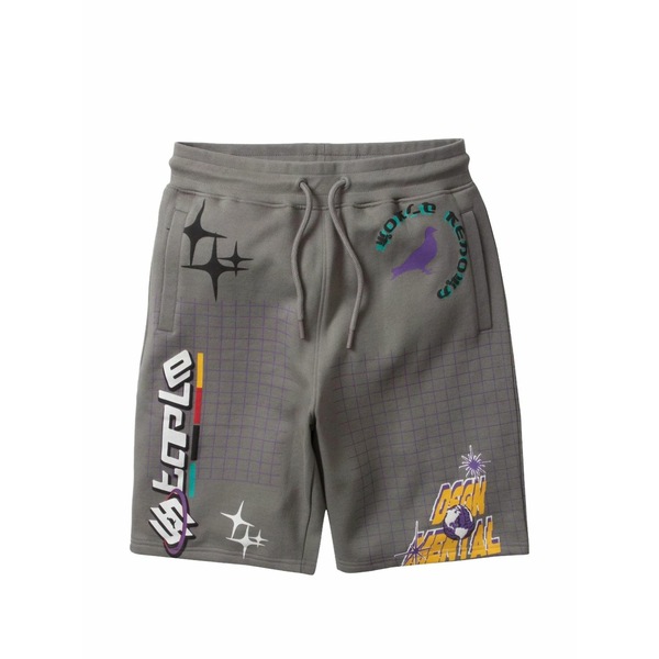 ステイプル メンズ カジュアルパンツ ボトムス Graphic-print track shorts Grey|asty