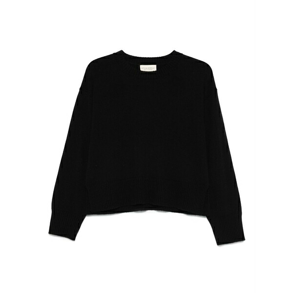 オフィシンジェネレール レディース 編み物\u0026スウェーター アウター Cashmere sweater Black