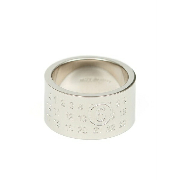 マルタンマルジェラ メンズ 輪っか 添え物 Minimal logo 4粍 ring Silver