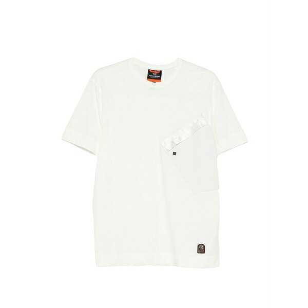 パラジャンパーズ メンズ プルオーバー トップス Chest-pocket t-shirt White