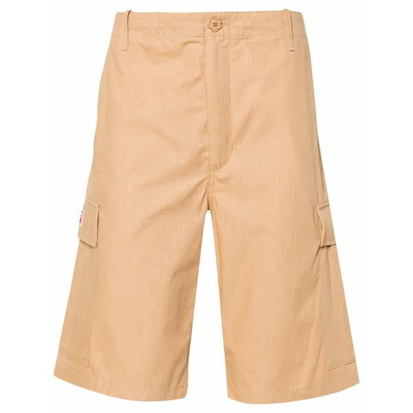 ケンゾー メンズ カジュアルパンツ ボトムス Mid-rise ripstop cargo shorts Brown｜asty