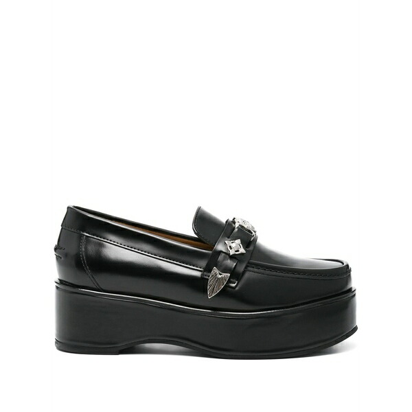 トゥーガ ピューラ レディース スリッポン・ローファー シューズ Plaque-detailed loafers Black