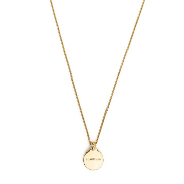 トム白木 メンズ 首飾り・チョー鉄道車両 付属物 Logo pendant necklace Gold