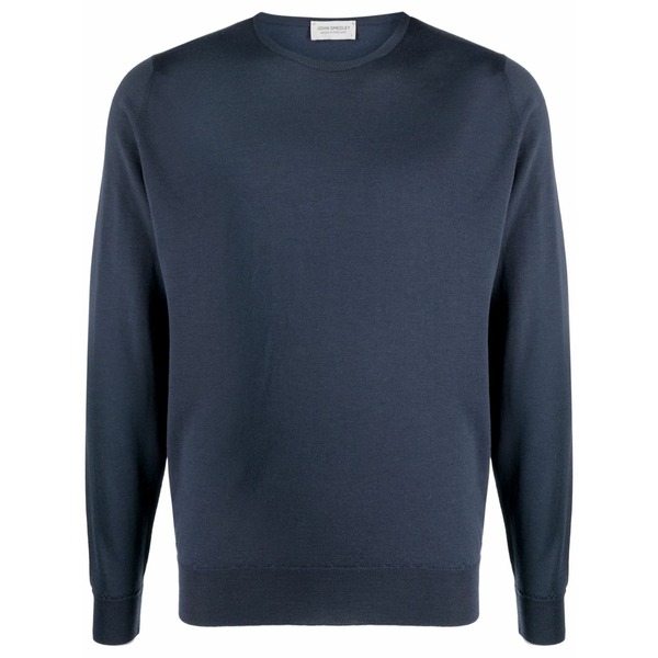 ジョンスメドレー メンズ ニット\u0026セーター アウター Lundy fine-knit jumper Blue