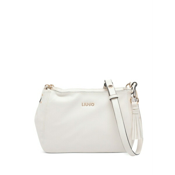 リュージョー レディース ショルダーバッグ 御徒面子 Logo-plaque tassel shoulder bag White