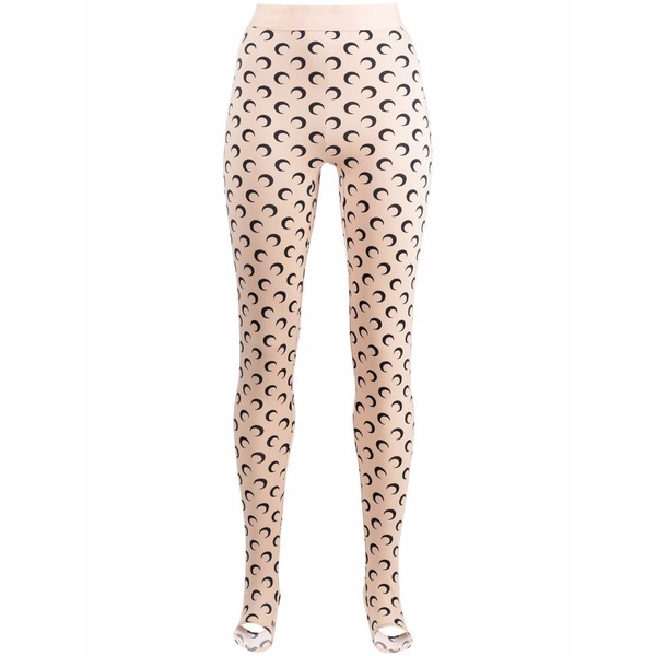 米国海兵隊員 独居室 レディース レギンス ボトムス All over moon pattern leggings Neutrals