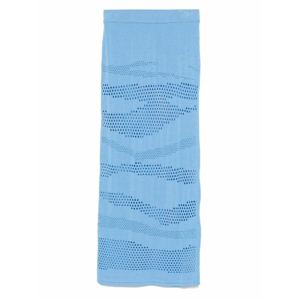 エーケプ レディース スカート ボトムス Crochet-knit skirt Blue|asty
