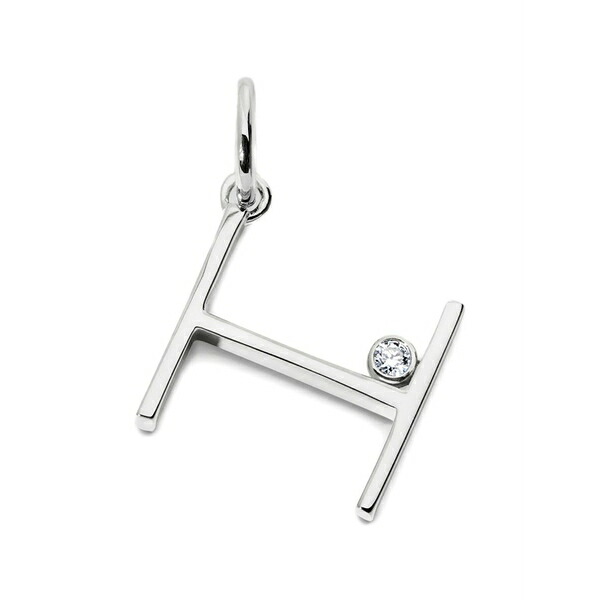 モニカヴィナダー レディース ネックレス・チョーカー・ペンダントトップ アクセサリー Diamond initial pendant Silver｜asty