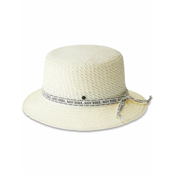 メゾンミッシェル  メンズ 鳥打ち帽 付属物 Axel bucket hat White