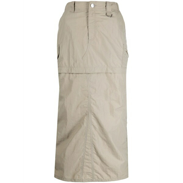 ゴエンジェイ レディース スカート ボトムス 3-way cargo skirt Brown|asty