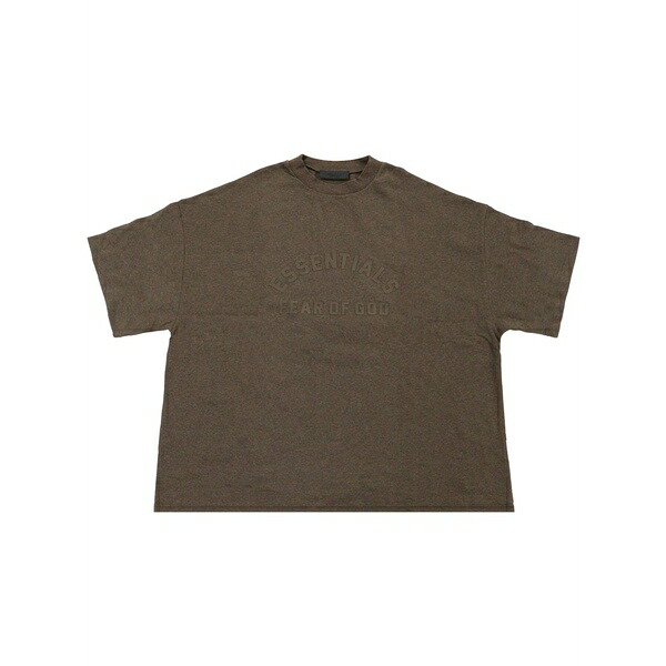 エフオージーエッセンシャルズ メンズ プルオーバー トップス Logo-print cotton t-shirt Brown