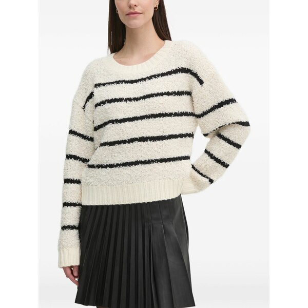 ウイ レディース ニット&セーター アウター Striped-pattern sweater Neutrals｜asty