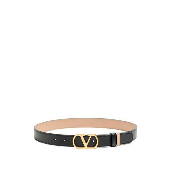 ヴァレンティノ ガラヴァーニ レディース 三尺帯 付属物 Vlogo signature reversible leather belt Black