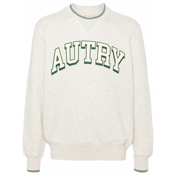 オートリー メンズ パーカー・スウェットシャツ アウター Logo-print sweatshirt Grey