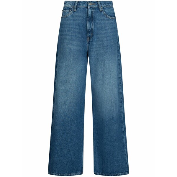 リュージョー レディース デニムパンツ ボトムス Low-rise baggy jeans Blue|asty