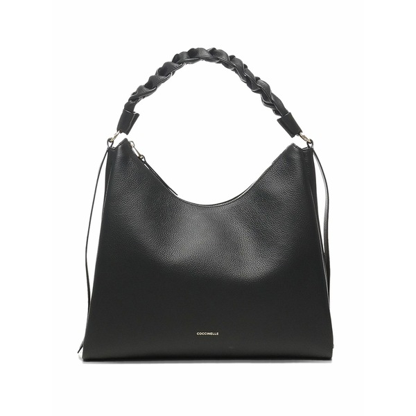 コチネレ レディース ショルダーバッグ 御徒面子 Boheme braided-handle shoulder bag Black