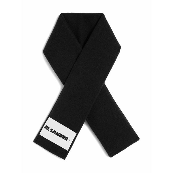 ジルサンダー メンズ えり巻き・袈裟・えり巻き 付属物 Virgin wool scarf Black