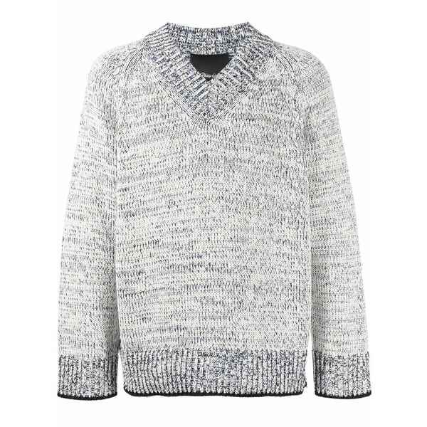 スリーワンフィリップリム メンズ ニット\u0026セーター アウター Marl-knit jumper White