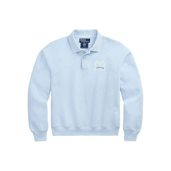 ラルフローレン レディース スポーツシャツ トップス Embroidered polo sweatshirt Blue