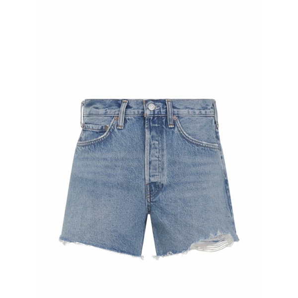 アゴルド レディース デニムパンツ ボトムス Parker denim shorts Blue|asty