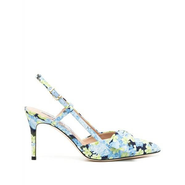 サーチンアンドバビ レディース パンプス シューズ Lenox 90mm floral-print pumps Blue｜asty 66,990円