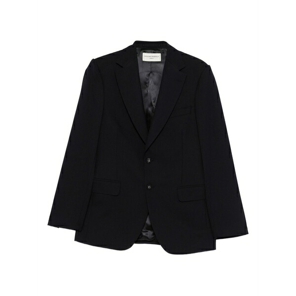 オフィシンジェネレール メンズ ジャケット＆ブルゾン アウター Giovanni single-breasted blazer Blue｜asty