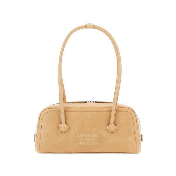 マージ シャー木材 レディース ショルダーバッグ 御徒面子 Leather shoulder bag Neutrals