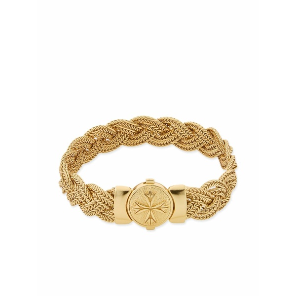 エマニュエレ ビコッキ メンズ ブレスレット・バングル・アンクレット 添え物 Large diamond-cut flat braided bracelet Gold