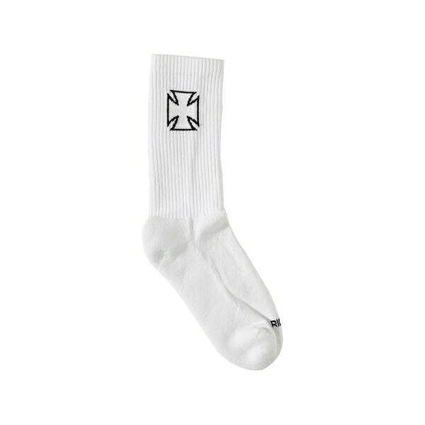 ヴェトモン メンズ ソックス アンダー御召しもの Cross-embellishment socks White
