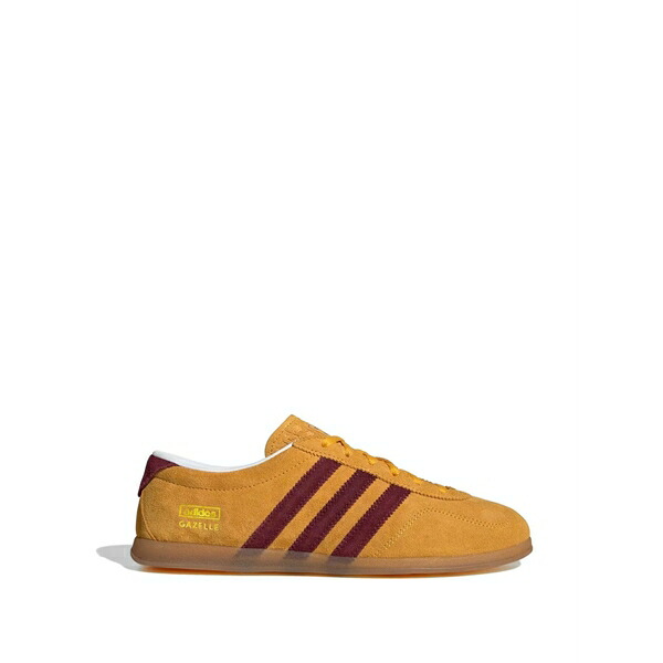 アディダス レディース スニーカー シューズ Gazelle lo pro striped lace-up sneakers Yellow