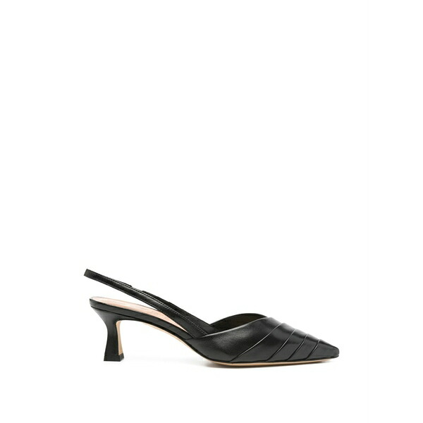 ジュリーディー レディース パンプス シューズ Slingback pleated heeled pumps Black