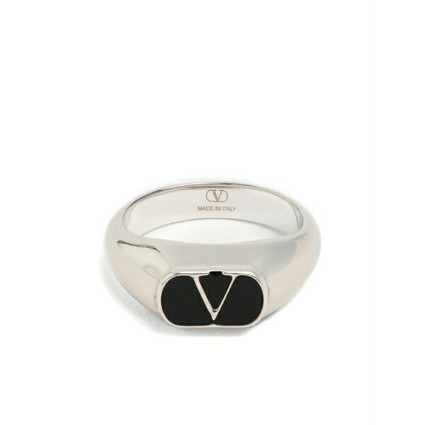 ヴァレンティノ ガラヴァーニ メンズ 輪っか 添え物 Vlogo signature ring Silver