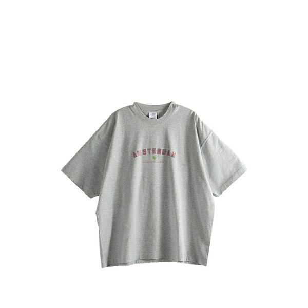 ヴェトモン メンズ Tシャツ トップス Raw-hem t-shirt Grey｜asty