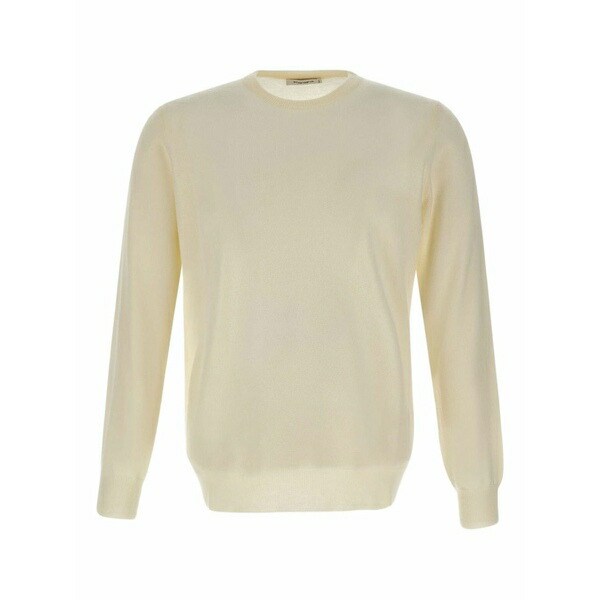 カングラ  メンズ ニット\u0026セーター アウター Crew-neck ribbed-edge sweater Neutrals