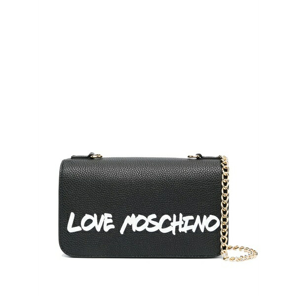 ラブ モスキーノ レディース トートバッグ バッグ Logo-print shoulder bag Black｜asty 50,280円