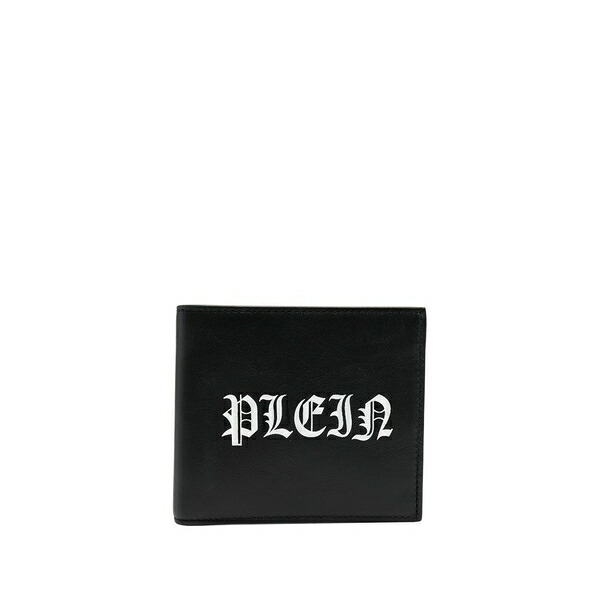 フィリップ飾り気の無い メンズ 紙入れ 付属品 French leather wallet Black