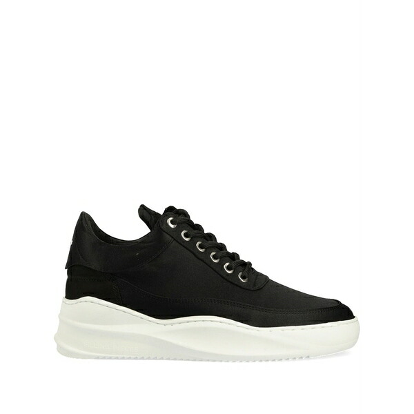 フィリングピース レディース スニーカー シューズ Logo-embroidered sneakers Black|asty