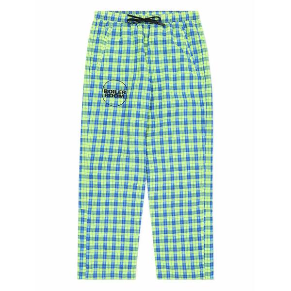 プレジャーズ メンズ カジュアルパンツ ボトムス Practice checked-pattern track pants Green｜asty