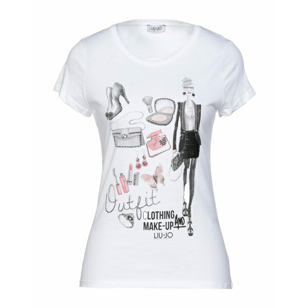 値下げ リュージョー レディース Tシャツ トップス T-shirts White